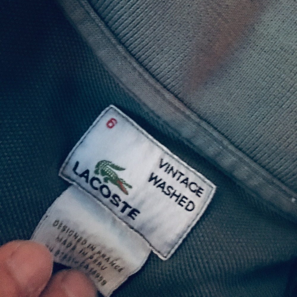 Lacoste 6 vintage washed